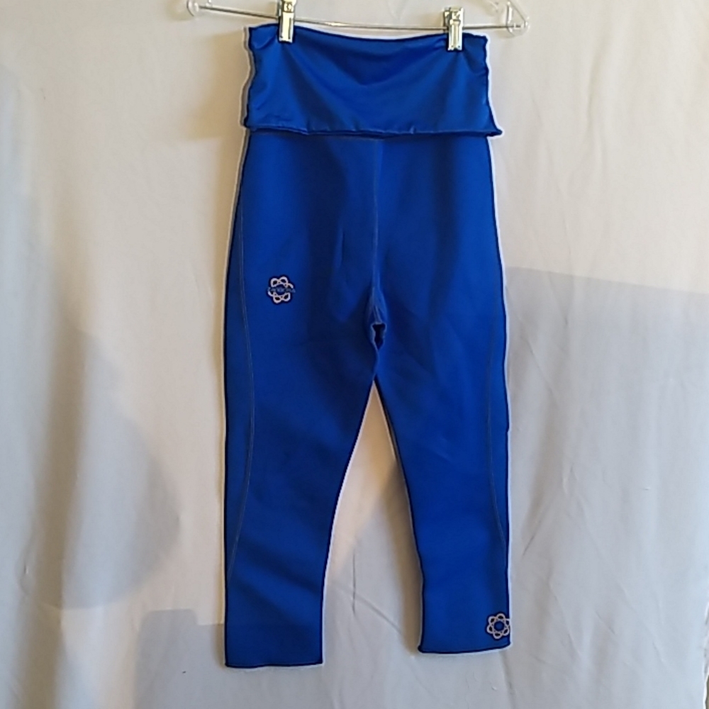 Zaggora Blue Hot Pants High Waist Yoga Workout